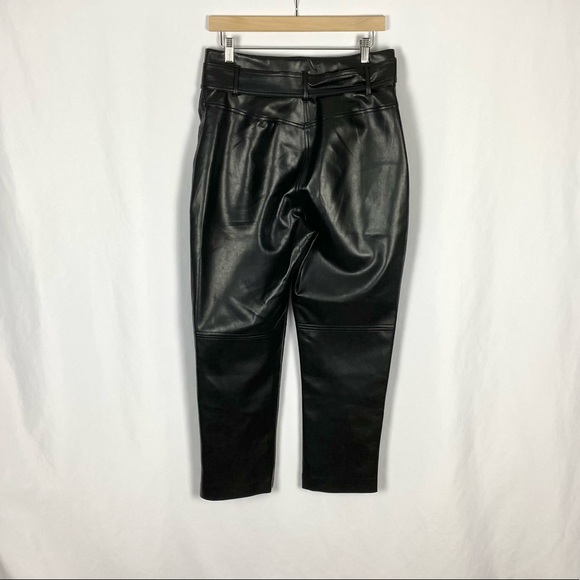 Aritzia Wilfred New Tie Front Pants Leather Size 10 - Picture 3 of 5